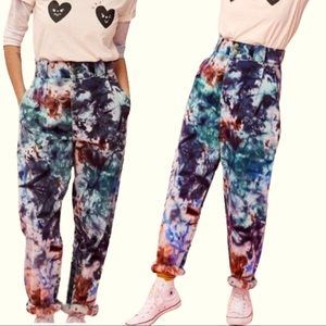 LIMITED EDITION LUCY & YAK TIE DYE ADDISON PANTS SIZE W34 L30
